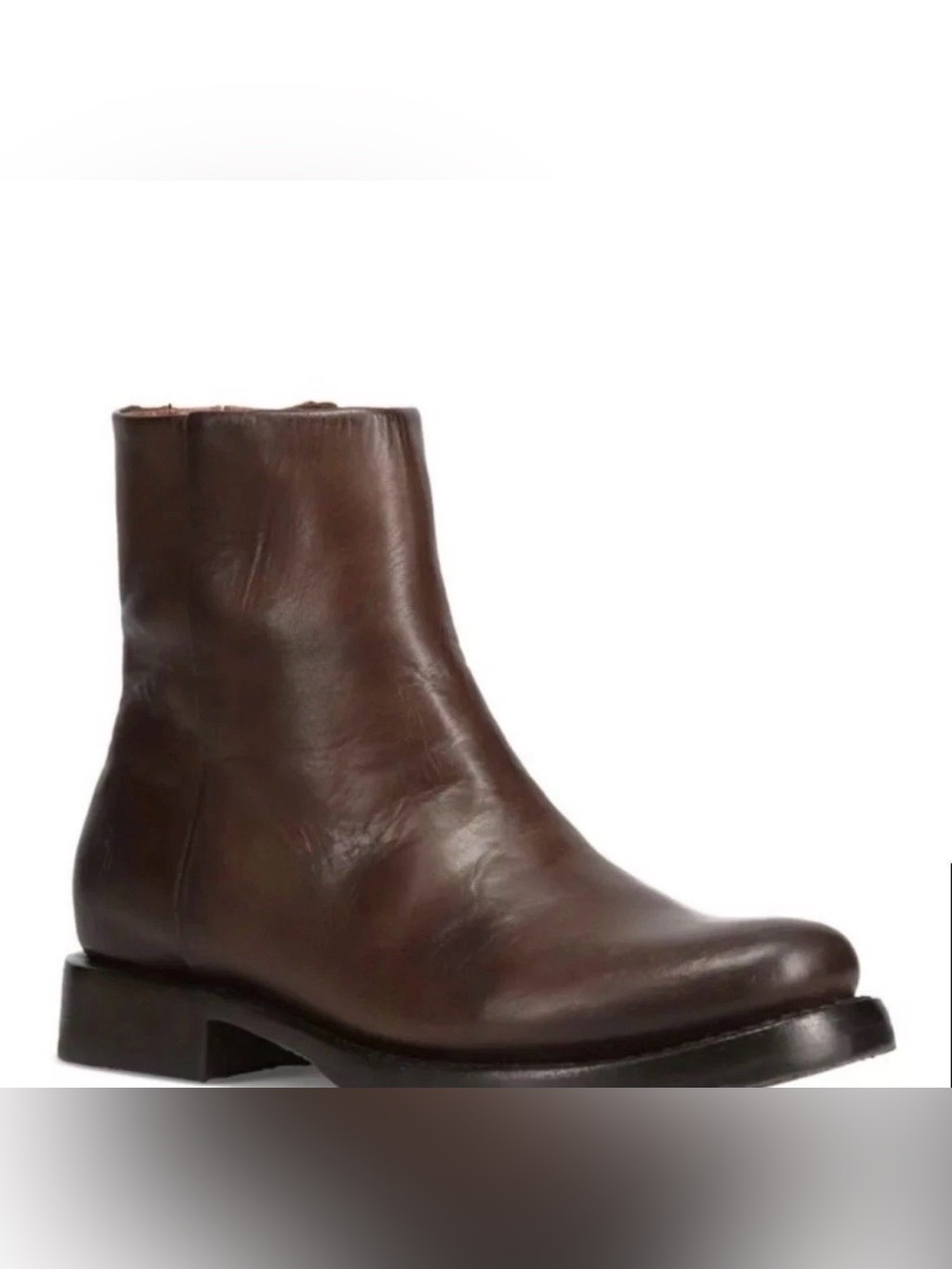 Frye Veronica Leather Zip Booties Brand New Size 7 Brown distressed